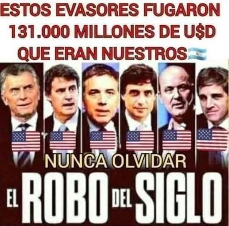 CarrizoFroilan's tweet photo. @abrilcba_ Igual que esta #MafiaMacrista HASTA CUANDO ESPERAREMOS VER A #MacriPreso @mauriciomacri #Estafador https://t.co/aA3AQSKQiO