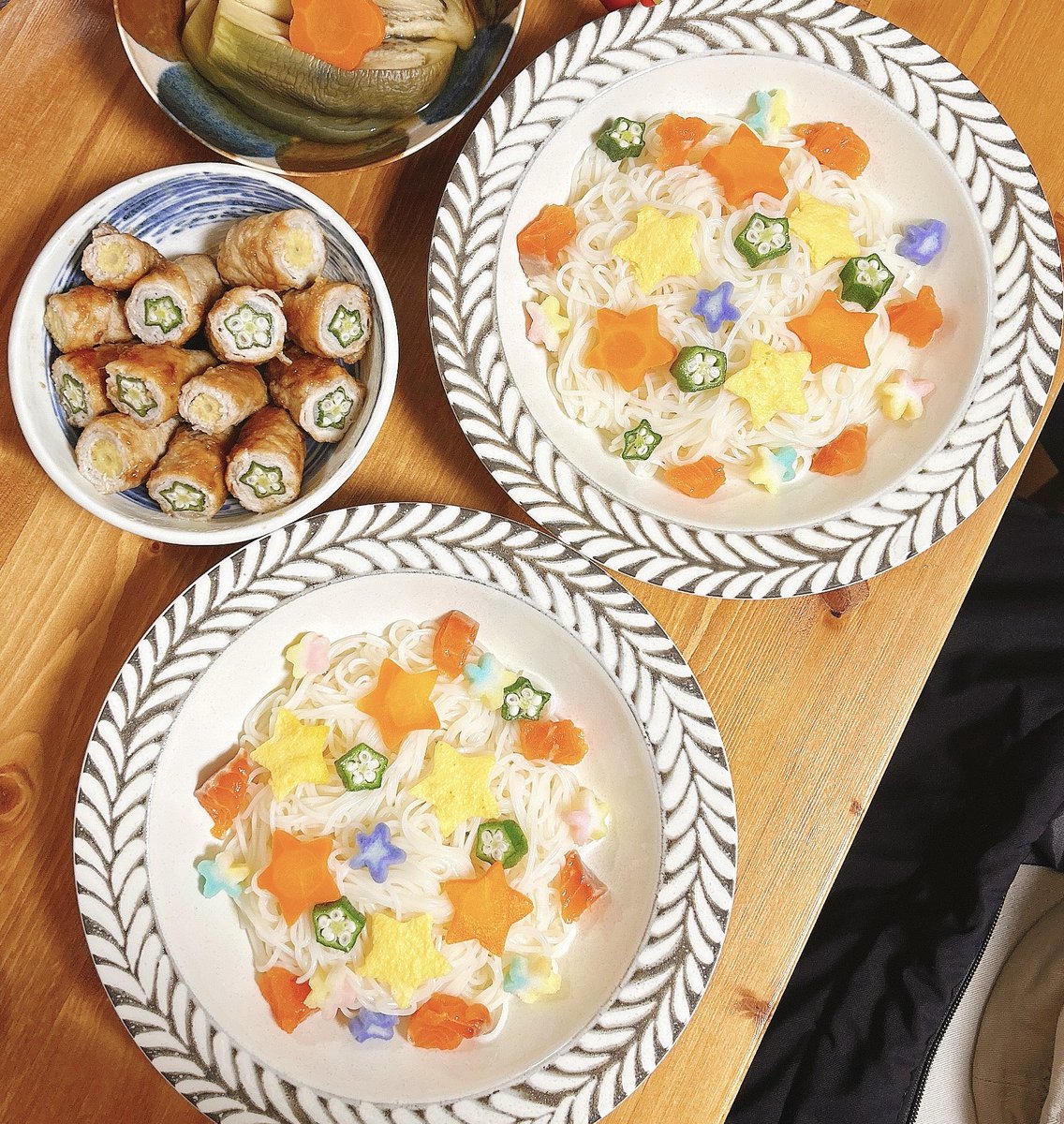 _pudding_cream's tweet photo. 七夕ごはん🎋
娘の離乳食も⭐️ https://t.co/tEwscugpO8
