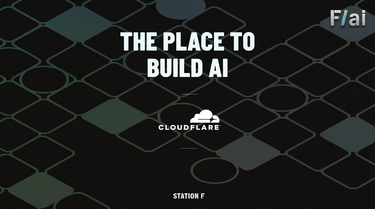 Cloudflare's tweet photo. Cloudflare is back at STATION F for Batch 2 of the F/ai program.

We’re continuing our partnership with STATION F to support Europe’s next wave of AI-native startups as they move from early traction to real-world scale.

Learn more about Cloudflare Startup Program: https://t.co/NzKNtq8YEN
