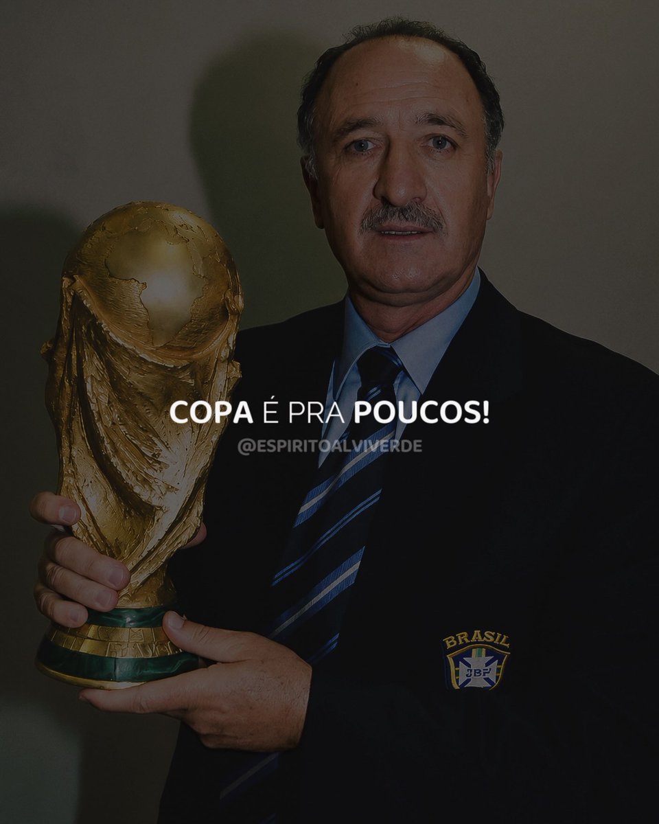 Noitedecopa's tweet photo. Luiz Felipe Scolari em Copa do Mundo :
  
⚔️ 21 Jogos
✅ 14 Vitórias
➖ 03 Empates
❌ 04 Derrotas
⚽ 36 Gols Marcados
⛔ 23 Gols Sofridos
📊 71% de Aproveitamento
  
🇧🇷 2002 - Campeão
🇵🇹 2006 - Semifinalista
🇧🇷 2014 - Semifinalista
  
🇧🇷 Felipão continua sendo o último treinador campeão da Copa do Mundo pelo Brasil.
  
🇧🇷 Felipão continua sendo o último treinador semifinalista da Copa do Mundo pelo Brasil.
  
🇵🇹 Felipão continua sendo o último treinador semifinalista da Copa do Mundo por Portugal.
  
📰 Noite de Copa | Dep. de Estatísticas