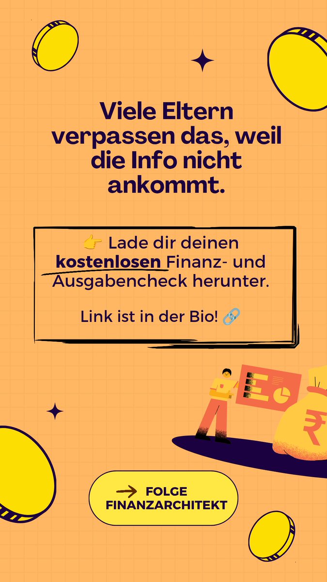 FinArchchitekt's tweet photo. Ich hab neulich gelesen: Ab 2026 zahlt der Staat 10€ im Monat in ein Vorsorgedepot für Kinder ein – einfach so.

Klingt klein, aber bis zur Volljährigkeit kommen da über 1.400€ zusammen. Ohne dass Eltern etwas tun müssen.

Schaue es dir hier an 👇 https://t.co/N6pW5DMimt