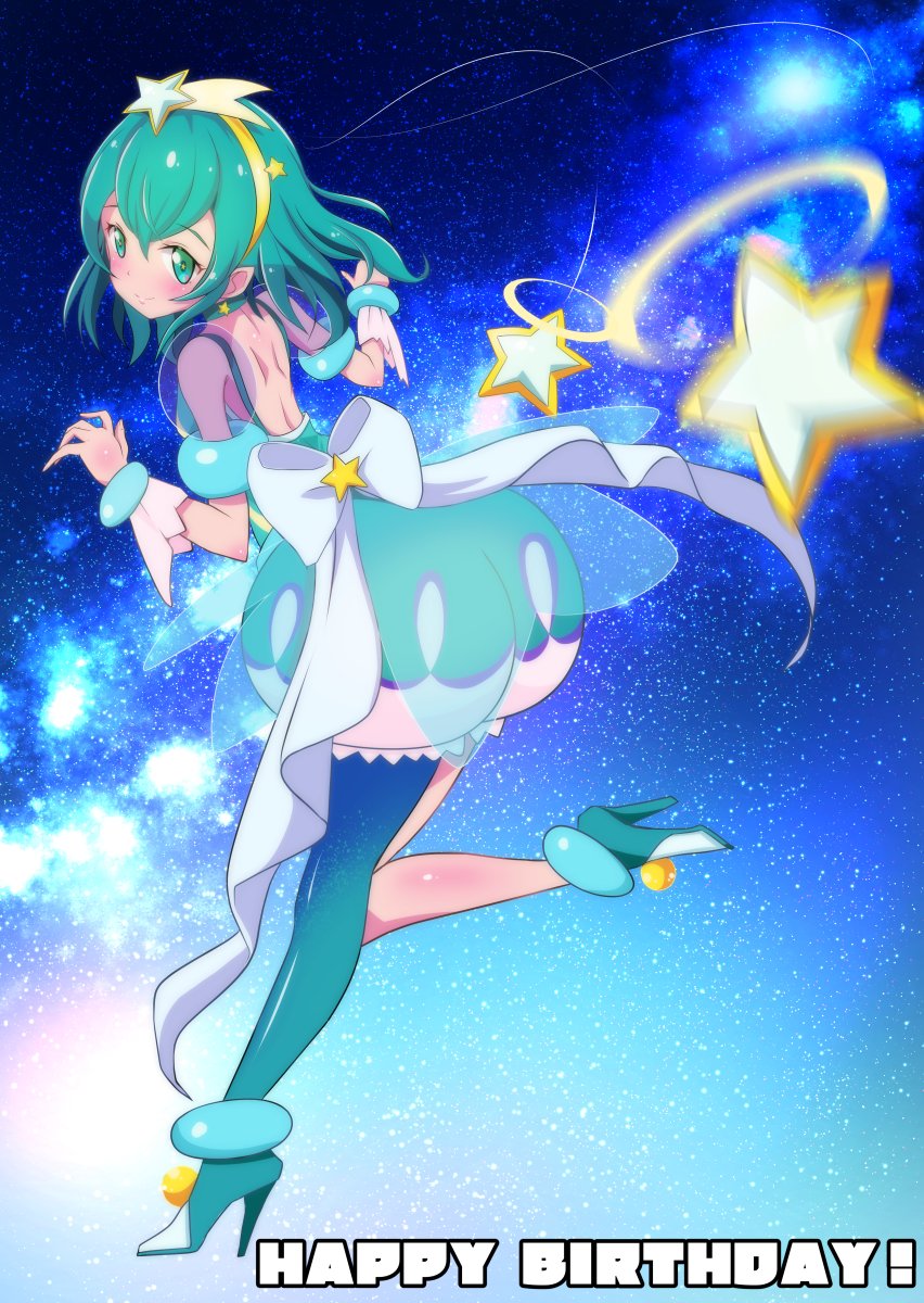 miyabikawa's tweet photo. 再掲ですが…お誕生日おめでとうｵﾖﾙﾝ🛸🌟👽

#precure 
#羽衣ララ誕生祭2026 
#キュアミルキー誕生祭2026 https://t.co/C6ijRwpafg