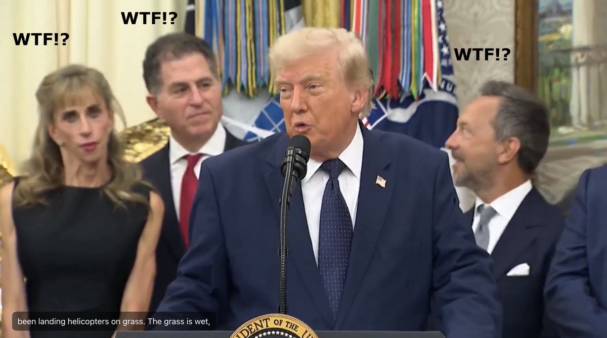 LHubich's tweet photo. Dementia Don on another roll. https://t.co/O1PtCSP1cv