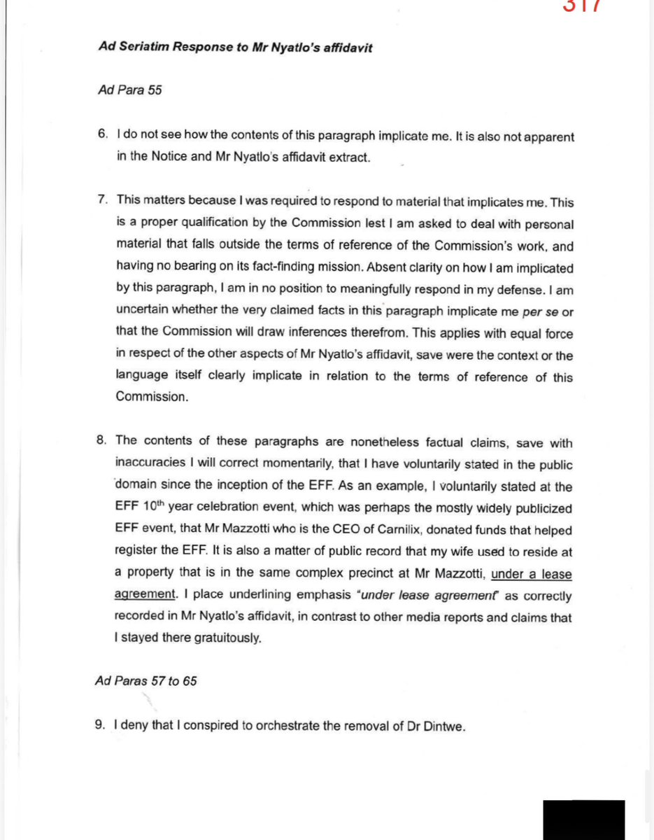 Abramjee's tweet photo. Here is the affidavit of Julius Malema presented at the Madlanga Commission in today. 

Credit: Madlanga Commission of Inquiry https://t.co/OXUcY2FcwD