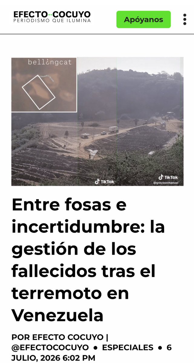 LuzMelyReyes's tweet photo. El hallazgo de fosas comunes en el cementerio La Esperanza desnuda, una vez más, la ineficacia institucional en Venezuela. Pero el problema va más allá del sitio o la denominación: radica en la opacidad oficial y el desamparo de las familias de los desaparecidos. (1/4) https://t.co/vwtTNon4Qs