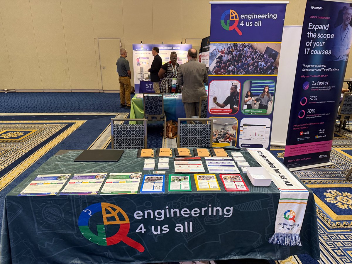 e4usa's tweet photo. We're at #NAFNEXT2026! 🚀 Learn how e4usa prepares students for careers through hands-on engineering and industry-recognized credentials in CAD with @Onshape  and @MATLAB  with @MathWorks 
#CTE #WorkforceDevelopment #NAF https://t.co/GIMV7qYRcL