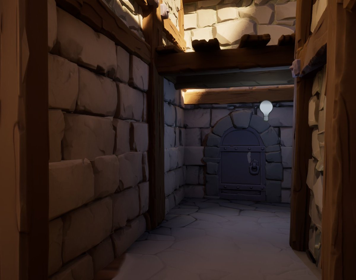 elJosby's tweet photo. Today is my birthday, so I took a few days away from the project. During that time, I've been gradually tweaking the lighting, updating a few textures that are still in the prototyping phase, and dressing up some areas to make the environment feel more complete 🥳🥳 https://t.co/0K6vnIPSPu
