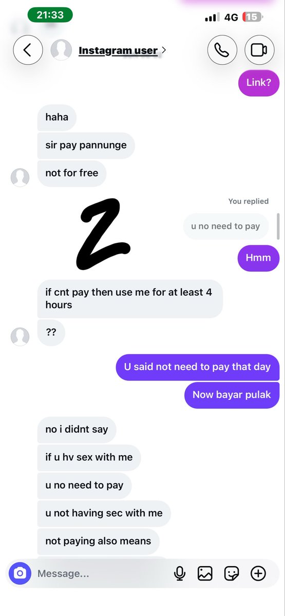 vin93240's tweet photo. He initially invited me to join his Telegram link for free, but later started acting irrationally when I asked for the link. After I called him out, he posted my IG profile on his page. Tried to solve it, but he refused. So here we are……what a cunning person. https://t.co/wxVcIBcqQa