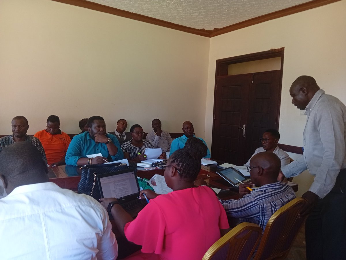 namayingo's tweet photo. Today, we convened the 4th Quarter District Water &amp; Sanitation Coordination Committee Meeting to assess progress, share achievements &amp; enhance coordination among departments and dev't partners implementing WASH interventions. https://t.co/5i4E1Bhz7f