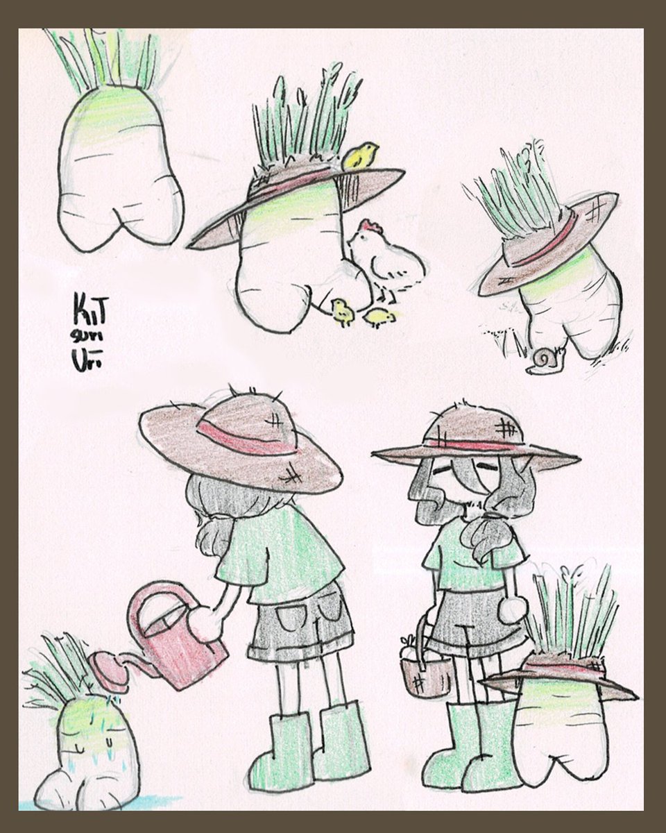 kit_suri_uri's tweet photo. saw a fat daikon with lil legs at the market so I took it home and now it is my child. https://t.co/IibogTBQeo