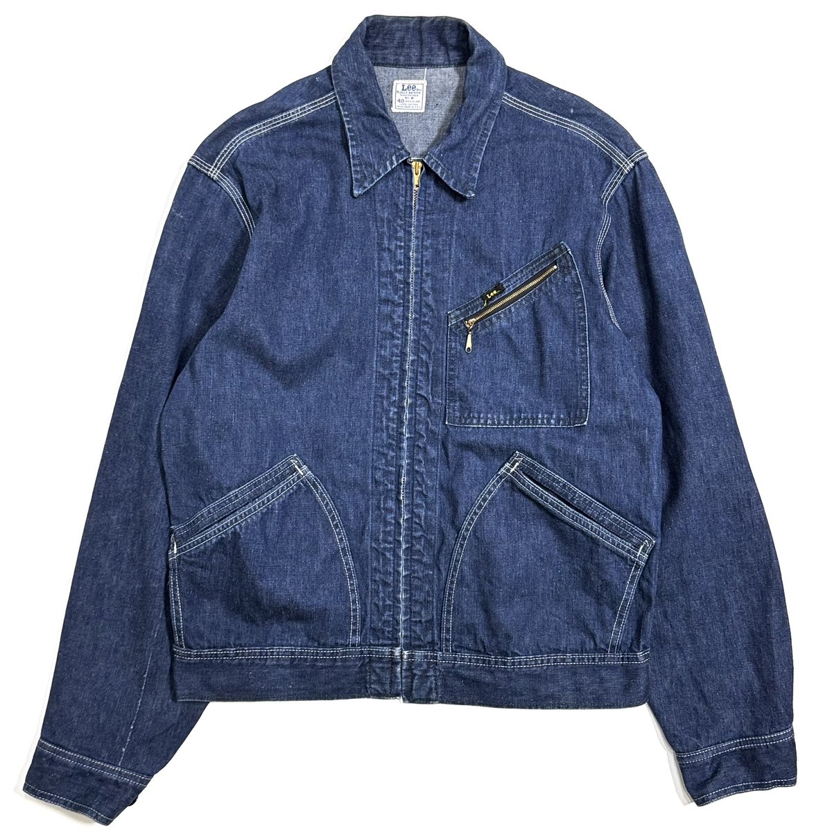60s Lee 91-B DENIM WORK JACKETです。 サイズ 40R 肩幅 48cm 身幅