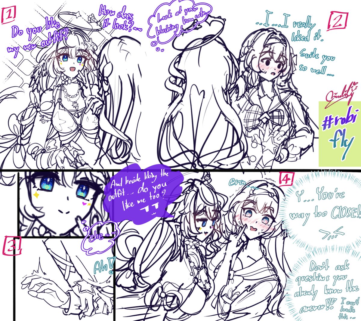 rinlilynii's tweet photo. Summeretto 🏖️ 
(read from left > right)
#robifly #robin #Firefly #honkaistarrrail https://t.co/3TRNoBpgtJ