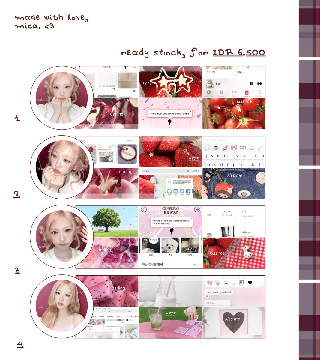 seraphicque's tweet photo. 🍇 . . mind to repost? arigato  minna!  #bealanja 

captured  in a quiet evening  light; a soft curation  for the  lovers. 8 layouts featuring H2H girls <stella, carmen, juun> 🍒🥣 in Miracle Fantasy layout by seraphicque,  slide my dm or telegram to take, love__< https://t.co/QNGwt5QhKj