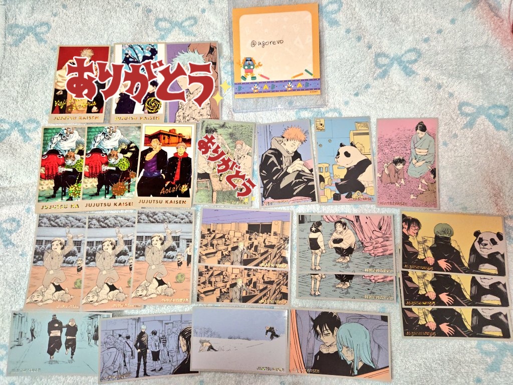 agorevo's tweet photo. 交換／譲渡
呪術廻戦 呪術廻戦展 メモリアルコレクション

譲) 画像

求) 定価(+送料)

名古屋手渡しor郵送にて
近いうちに追加するので、それまでの緩募です

検索からもお気軽にお声がけください
よろしくお願いいたします https://t.co/xcCWa3hUHV
