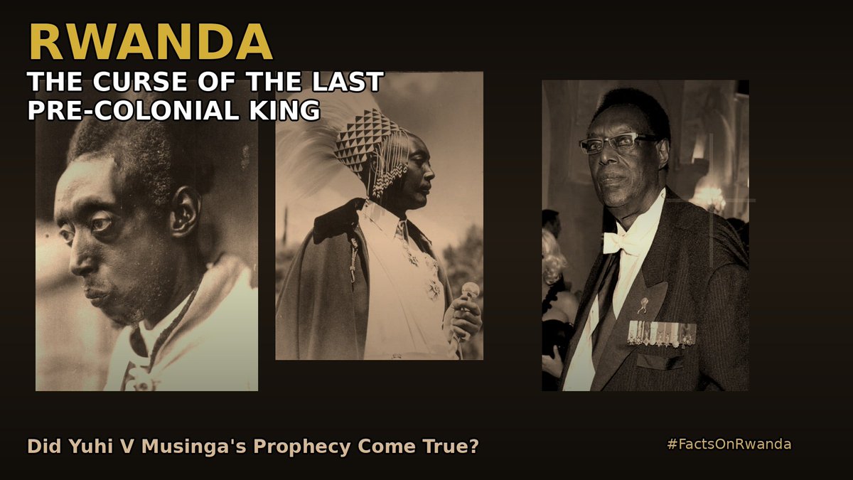 FactsOnRwanda's tweet photo. RWANDA

DID YOU KNOW?

RWANDA’S LAST PRE-COLONIAL KING WARNED HIS HEIRS OF A CURSE FOR ACCEPTING BAPTISM — DECADES LATER, HIS PROPHECY SEEMED TO COME TRUE

King Yuhi V Musinga, one of Rwanda’s most influential monarchs, became the last king to rule Rwanda under the traditional pre-colonial order. During his reign, he faced growing pressure from Catholic missionaries and the Belgian colonial administration to embrace Christianity, but he firmly refused baptism.

Musinga believed that conversion would not only challenge Rwanda’s traditional spiritual beliefs but also weaken the sacred authority of the monarchy and increase foreign influence over the kingdom. Throughout his rule, he resisted efforts to convert him, maintaining that the king’s authority was deeply connected to Rwanda’s ancestral traditions.

However, members of his own royal family eventually accepted Christianity. In 1914, his eldest son, Prince Rudahigwa, was baptized and given the Christian names Charles Léon Pierre. The decision reportedly angered Musinga, who opposed the conversion of the royal lineage.

According to accounts from the time, Musinga warned his descendants against accepting baptism. In a 1931 letter to his daughter Musheshembugu after learning that she was about to be baptized, he strongly condemned conversion, calling it an “abomination” and warning that those who abandoned the traditions of their ancestors would lose their prosperity and face his curse and that of God.

His warning appeared to become reality. On 12 November 1931, Belgian authorities removed Musinga from power, accusing him of resisting colonial reforms and refusing to cooperate with Christian expansion. They replaced him with his baptized son, who became King Mutara III Rudahigwa.

Musinga was first confined in Kamembe before being exiled to Moba in the Belgian Congo (present-day Democratic Republic of the Congo), where he died in 1944 without ever returning to Rwanda.

The events that followed seemed to mirror his warning. Rudahigwa, who became a strong supporter of Catholicism and played a major role in Rwanda’s transition toward independence, died suddenly in 1959 in Usumbura (present-day Bujumbura, Burundi) while meeting Belgian officials during discussions surrounding Rwanda’s political future.

His unexpected death created a succession crisis. He was succeeded by his younger brother Kigeli V Ndahindurwa, who had also been baptized as a child. But after the 1961 revolution Catholic and colonial-backed staged revolution, Kigeli was removed from power and spent the rest of his life in exile, dying in the United States in 2016.

In the end, both of Musinga’s only two sons who also became kings died outside Rwanda, neither left a male heir to continue the dynasty, and the centuries-old Rwandan monarchy came to an end. In general, the most of Musinga's 19 immediate children died outside Rwanda.

Whether viewed as a spiritual prophecy, a historical coincidence, or a reflection of the dramatic changes brought by Belgian colonialism, the story of Yuhi V Musinga remains one of Rwanda’s most fascinating royal chapters. #FactsOnRwanda
