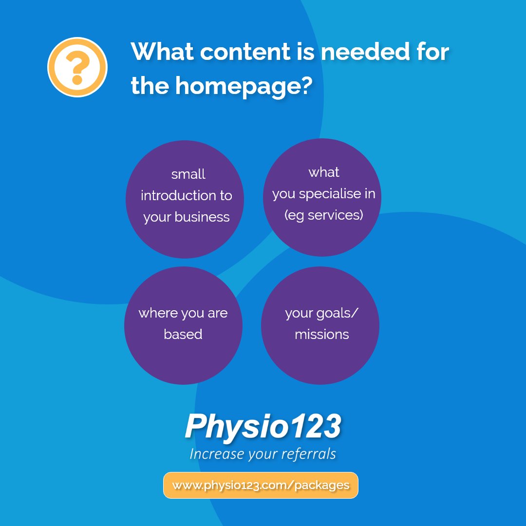 physio123hq's tweet photo. Frequently Asked Questions - What content is needed for the homepage?
#webdesign #webdev #websitedevelopment #digitalmarketing #physio123 #health #bespokewebsite #customcoded #clinic #physiotherapy #chiropody #orthotics #podiatry #massage #pilates #printing https://t.co/bs247WUmrO