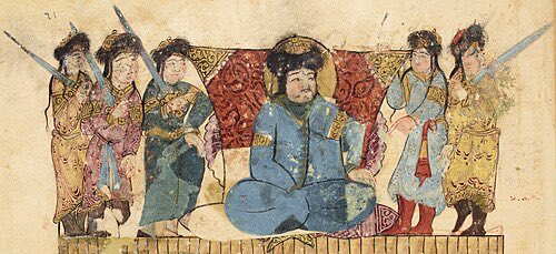 pkpopculture's tweet photo. Pick up a history book. Hijab has looked different across the Muslim world, not based on Arab tradition. This anime is based on Mongol/Turkic cultures, where head coverings were often worn differently or not at all. Muslims aren’t a monolith. Stop arabizing Islam. https://t.co/CuoOoF5nk3