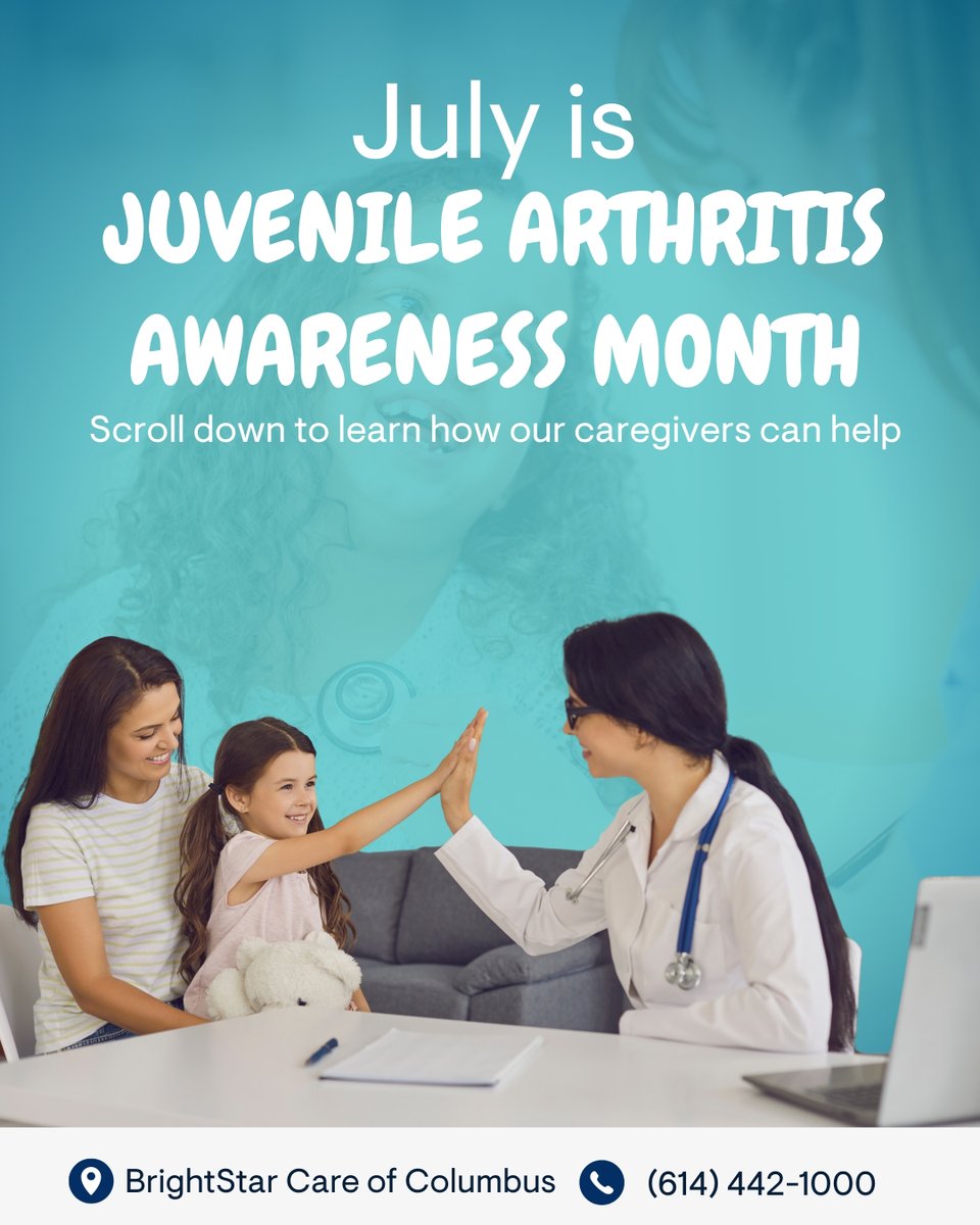 BrightstarCbus's tweet photo. This Juvenile Arthritis Awareness Month, we stand with children and families facing this diagnosis.

With the right care, these children can stay active, keep up with school, and continue doing what they love.

Call our team at (614) 442-1000

#JuvenileArthritisAwarenessMonth https://t.co/Gg7iUFSuLI