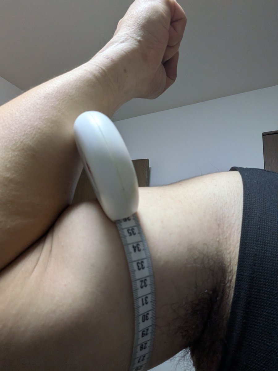 farseta's tweet photo. ワシの筋肉の潜在能力だと36cm以上は太くならない
ここからは筋繊維の強度を上げるしかない
なに？プロテイン？食わねーよ https://t.co/mdpCVCxJZY