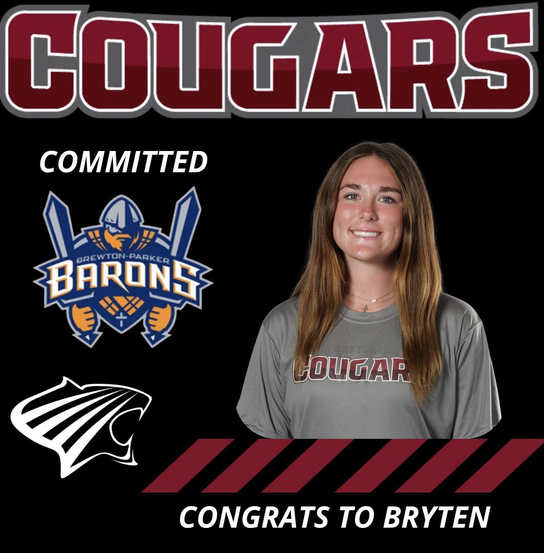SCCougsSoftball's tweet photo. Bryten is moving on to the Peach State! She Hhad a very solid freshman season! Go be you! #SCCougs #LoveYa #GoBeGreat https://t.co/ZMiY6RoNwv