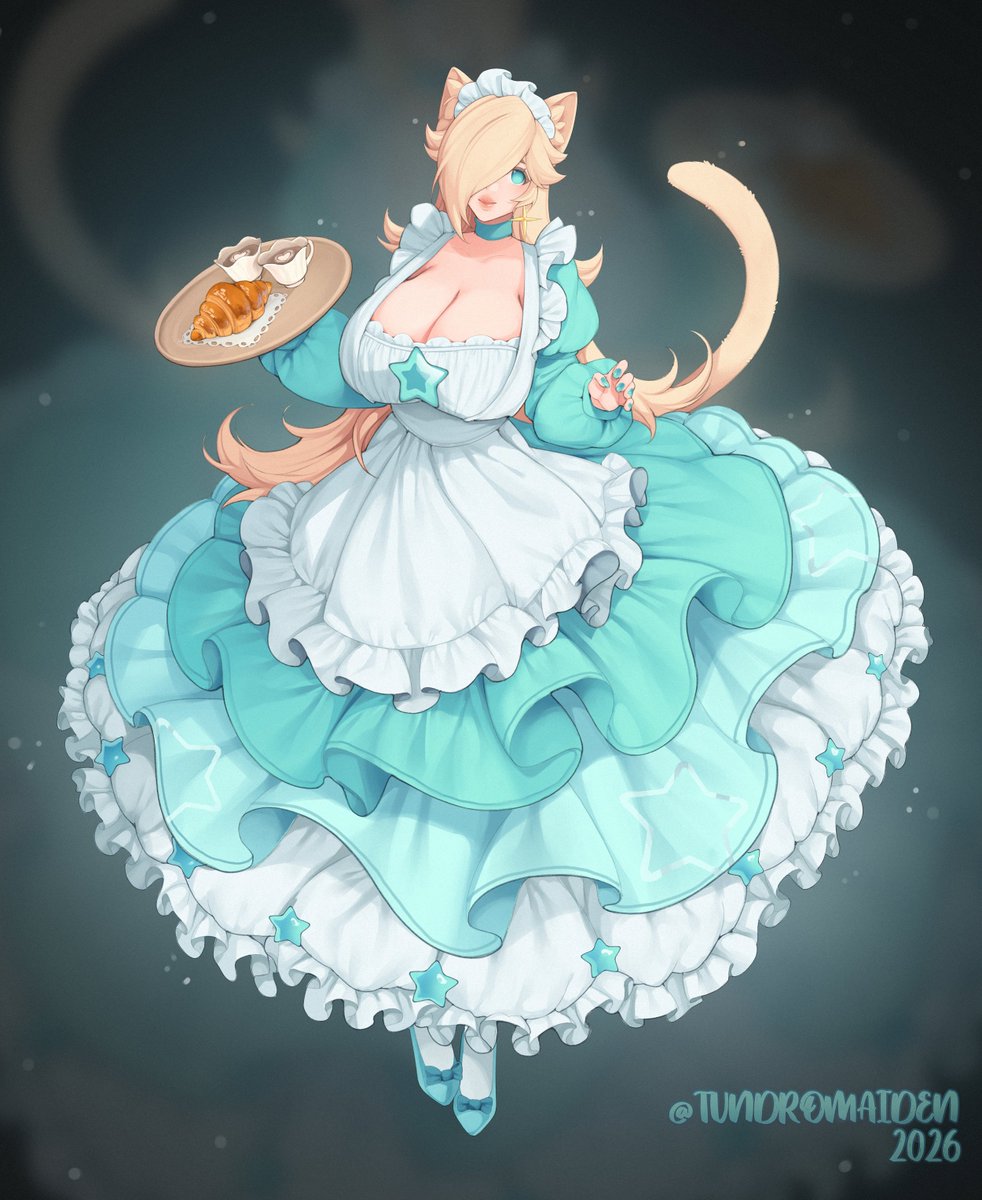 tundromaidenART's tweet photo. Meow meow maid ⭐️ https://t.co/Su6vGW85W2