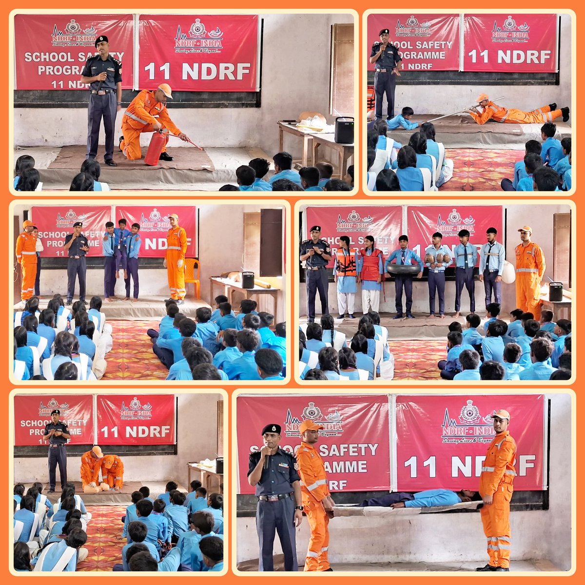 11NDRF's tweet photo. #11NDRF
🔸 Conducted a School Safety Programme
📍 Venue: Acharya Narendra Dev Inter College, Gorakhpur (UP)
👥 Participants: Teachers, Students &amp; Staff
🛡️ Equipping young minds with essential life-saving skills and promoting preparedness for effective emergency response https://t.co/y3vjeIVhHe