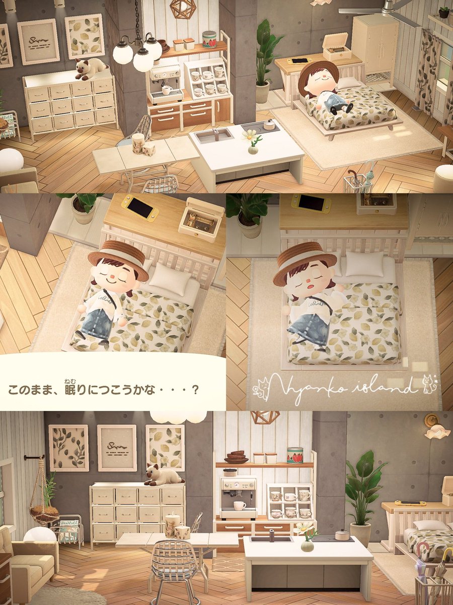Haru_N_acnh's tweet photo. 基本寝て過ごす自室🍋🌿

最近は部屋か夢の中でスリープ→起動で、しずえさんに会うことなく日が進んでることが多いです🫣笑
たまに外を歩くと花が増殖してます🌷🌷🌷
#あつ森 #あつ森写真部 #AnimalCrossing #acnh https://t.co/xhglncY64D