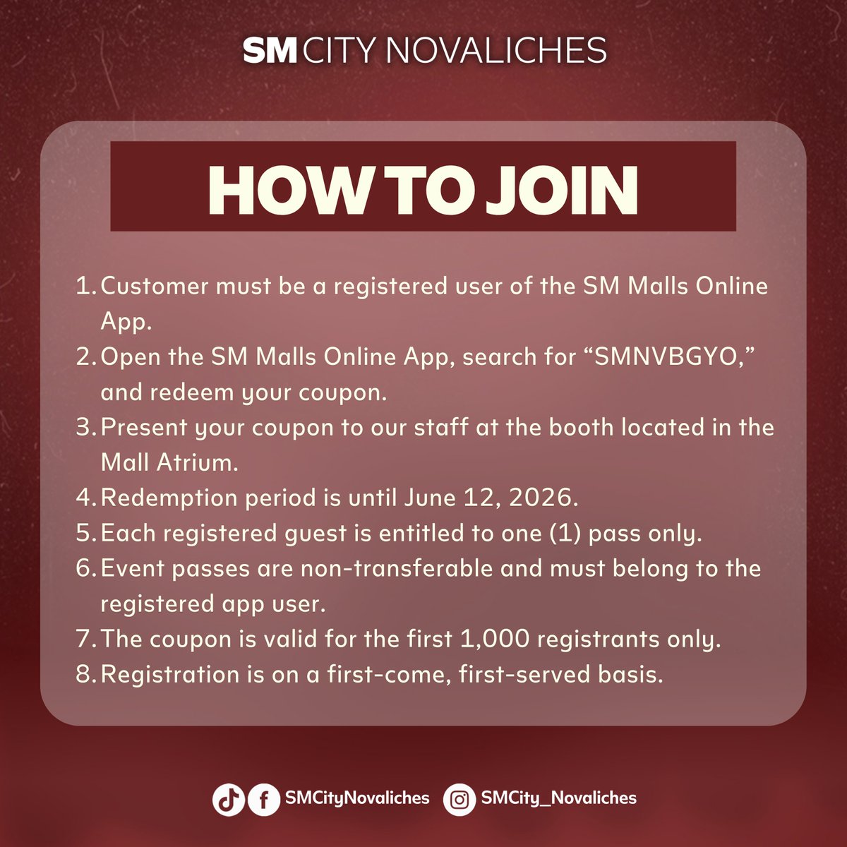 bgyo_ph's tweet photo. 🚨 We're bringing the ON DEMAND experience to you, SM City Novaliches! 

Join us LIVE at the #BGYO_OnDemandMallTour on July 12 | 5:00 PM at SM City Novaliches! See you there! 

It's 𝗙𝗥𝗘𝗘 𝘁𝗼 𝗷𝗼𝗶𝗻! Register here: https://t.co/kRzcrLPo3g

#BGYO #BGYO_OnDemandEP https://t.co/oKpfuki8aJ