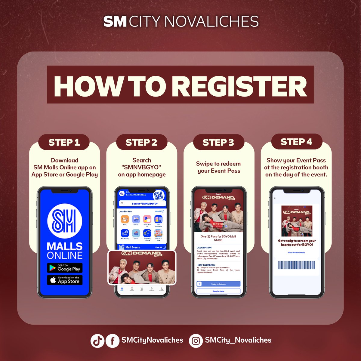 bgyo_ph's tweet photo. 🚨 We're bringing the ON DEMAND experience to you, SM City Novaliches! 

Join us LIVE at the #BGYO_OnDemandMallTour on July 12 | 5:00 PM at SM City Novaliches! See you there! 

It's 𝗙𝗥𝗘𝗘 𝘁𝗼 𝗷𝗼𝗶𝗻! Register here: https://t.co/kRzcrLPo3g

#BGYO #BGYO_OnDemandEP https://t.co/oKpfuki8aJ