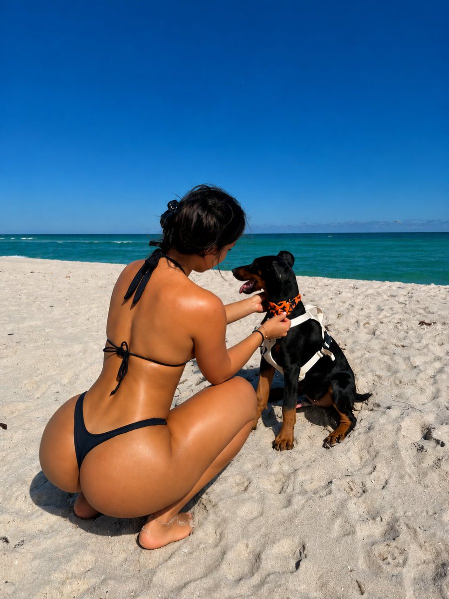 ItsVedika_'s tweet photo. My beach buddy. 🌊🐶 https://t.co/ou1eqgLy2F