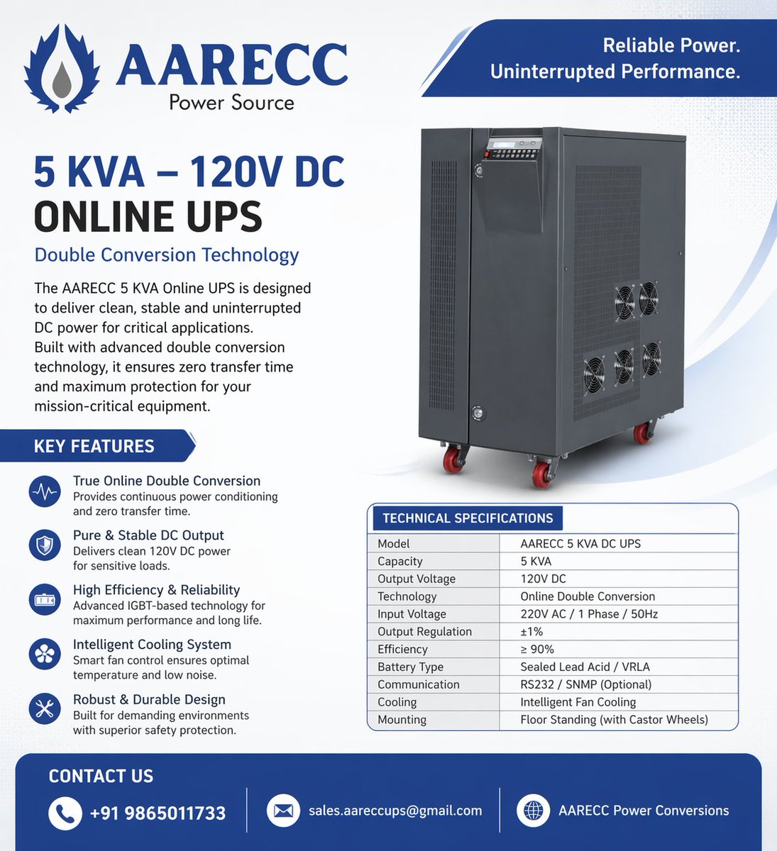 Aareccups1's tweet photo. AARECC (Aarecc Power Conversions) is an Indian power electronics manufacturer specializing in high-end power conditioning equipment. Their Online UPS technology is built on a Double-Conversion architecture, https://t.co/obTRMrCSNO