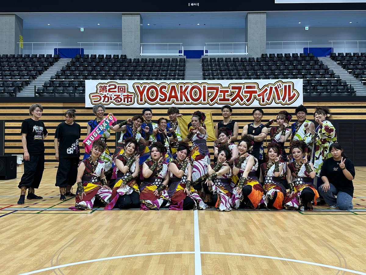AHello5am1's tweet photo. 2026.7.5 つがる市YOSAKOIフェスティバル
今年も参加出来ました✨️
室内演舞でしたが、踊り終わると汗が滝のように流れてました💦
やっとお話出来た方もいて、嬉しかったです🥰️
課題はまだまだありますが、次のイベントに向けて頑張ります！💪
#つがる市YOSAKOIフェスティバル #夢源郷 https://t.co/3SRpxy7fxy