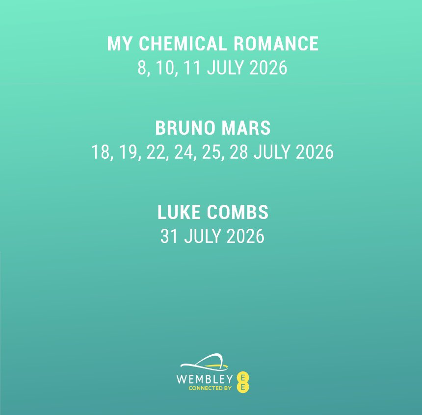 wembleystadium's tweet photo. Upcoming in July at Wembley Stadium 🎶 https://t.co/ZEQwcInszX