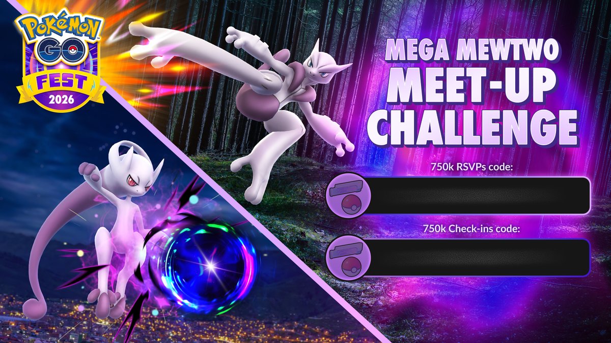 PokemonGoApp's tweet photo. It’s time, Trainers! 📣

RSVP to a local community meetup for #PokemonGOFest2026: Global to unlock Link Charges and Poké Balls! 💪🤩

🗓️ You have until July 11 to help unlock the first code! https://t.co/Lbn20e02T7