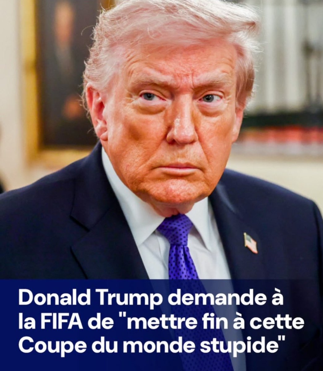 carrefour_tv's tweet photo. Urgant : Donald Trump demande à la FIFA de mettre fin la Coupe du monde 2026... https://t.co/j1U39dL8wC