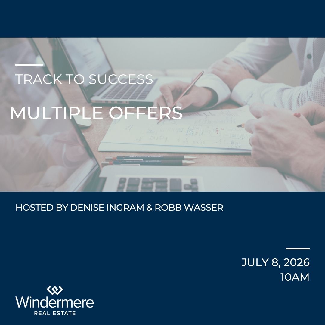 WindermereBelle's tweet photo. Join us via Zoom tomorrow, July 8th at 10AM for our #TrackToSuccess class on multiple offers & how to handle a competitive situation, hosted by Denise Ingram & Robb Wasser.
π© DM us for more information!
#WeAreWindermere #RealEstateSuccess #AlwaysBeLearning https://t.co/AOWoOiiSu9