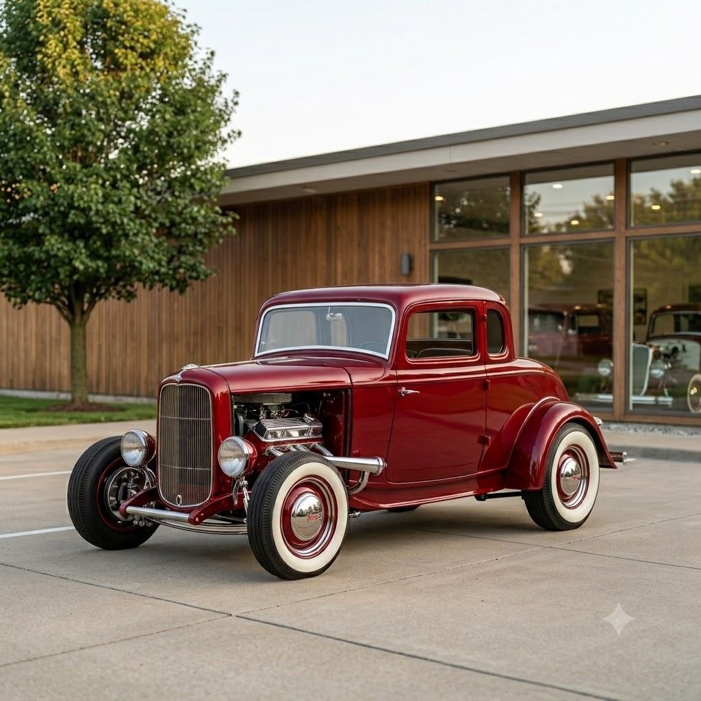 MikesHotRodsKC's tweet photo. The 1932 Ford, or the 'Deuce,' is the car that started it all. Without this iconic platform, the entire hot rod scene would look very different. It’s not just a classic; it’s the foundation.
#MikesHotRodShop #DeuceCoupe #HotRodHistory https://t.co/C5DgGlPCZw