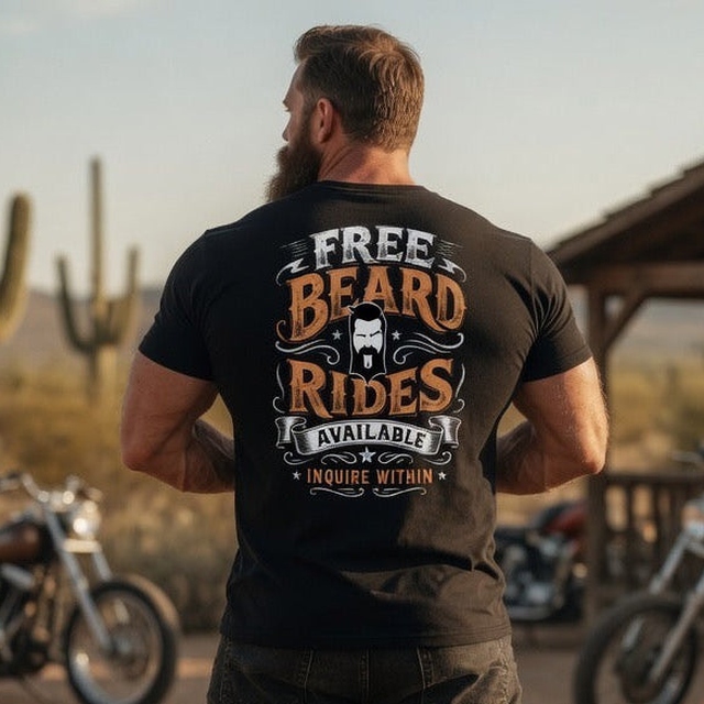 thighbrush's tweet photo. THIGHBRUSH® "FREE Beard Rides Available...Inquire Within" 2.0 Version in Black with Orange and White Graphic on the Back and THIGHBRUSH Logo on the Front. Available in Sizes Small - 5X-Large.  

Shop the THIGHBRUSH® Store!  
*Store Link in Bio*

 #MENS #FUNNYS ... https://t.co/GX4shHupC4