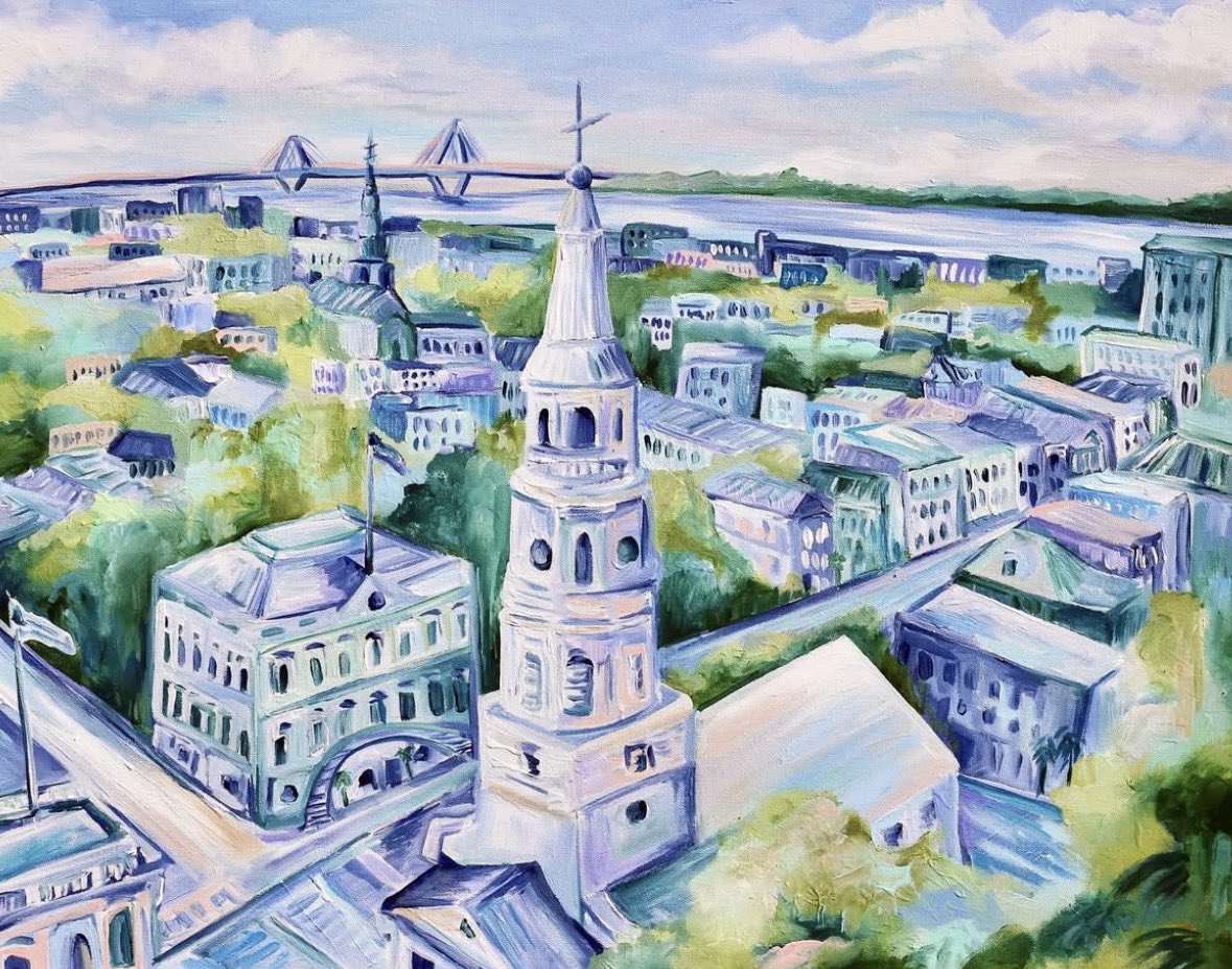 ChuckTownDaily's tweet photo. Beautiful painting of Charleston, South Carolina by local artist Julie Wheeler 🎨🖼️💙

Source:  https://t.co/K1tJFh5XCD

#charlestonlocal #charlestonartist #charlestondaily https://t.co/i6Dq6s7fNk