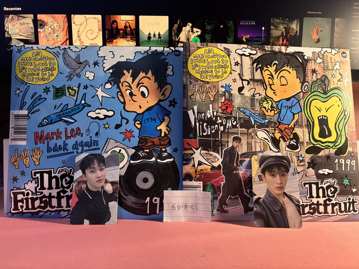 uvinhes's tweet photo. VENDO/VENDA
MARK - The Firstfruit Square Flap Ver.

Versão Blue - 50 + frete nacional
incompleta (sem miniatura markland)

Versão City - 60 + frete nacional
completa

- CDs novos, nunca toquei
- reservo e negocio preço

nct 127 dream kpop album wts photocard https://t.co/BTsP1WhEno