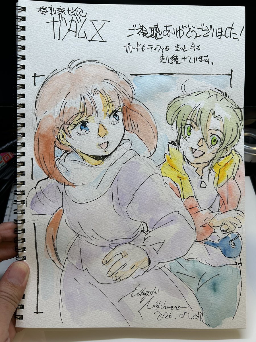 NISHINOB's tweet photo. MXの「機動新世紀ガンダムX」セレクション放送、最終回までご視聴ありがとうございました。
高松監督はじめ全スタッフ全キャストの方々に改めて感謝します。

特に川崎ヒロユキさん、そして水谷優子さん、本多千恵子さんに想いを込めて…
ありがとうございました。 https://t.co/mm7iViMVdN