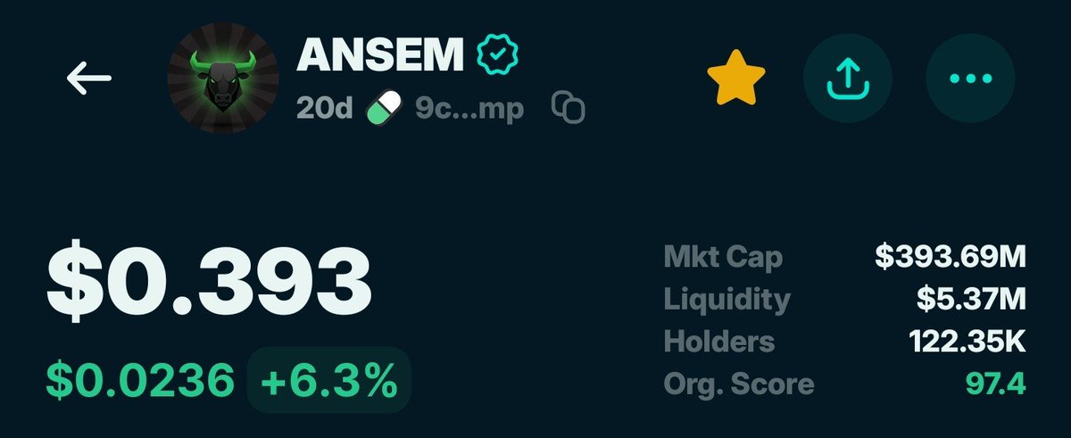 blockstargram's tweet photo. ANSEM is really close to hitting same holders as pumpfun

$ANSEM holders - 122.35k
$PUMP holders - 124.02k

Stats via @jup_mobile https://t.co/MsauOAkbbM