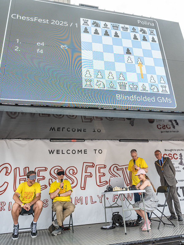 Chess_Fest's tweet photo. Can you imagine playing chess without seeing the board? 🙈

At ChessFest, come and watch the Blindfold Master Game, a brilliant challenge where a chess master plays the entire game from memory! 

📍 Trafalgar Square
📅 12 July
🎟️ Free for everyone!

#ChessFest #Chess https://t.co/9JAtZXlcd3