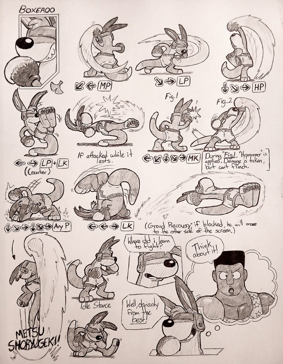 NookOfAllTrades's tweet photo. I made a form fit for fighting, so obviously i had to make some fighting moves!
If you're a Smash Player, you may not know what they mean~

(Also, in case there is any confusion, that's TJ Combo from Killer Instinct.) https://t.co/rKDP5juRHX