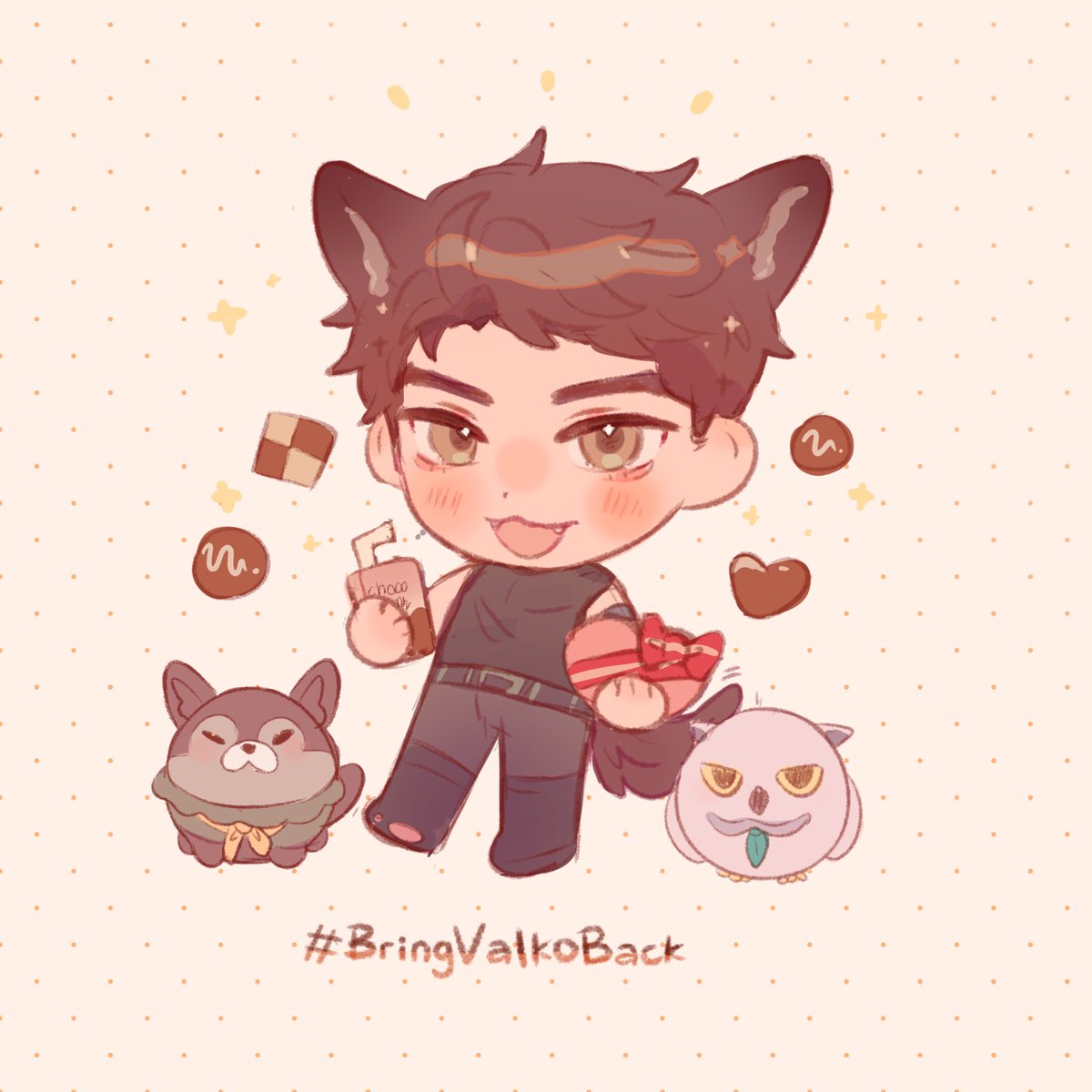 seichimi's tweet photo. Happy Chocolate Day 🍫

✦ #Valko #BringValkoBack #BringBackValko ✦ https://t.co/vjBhZN2SIG