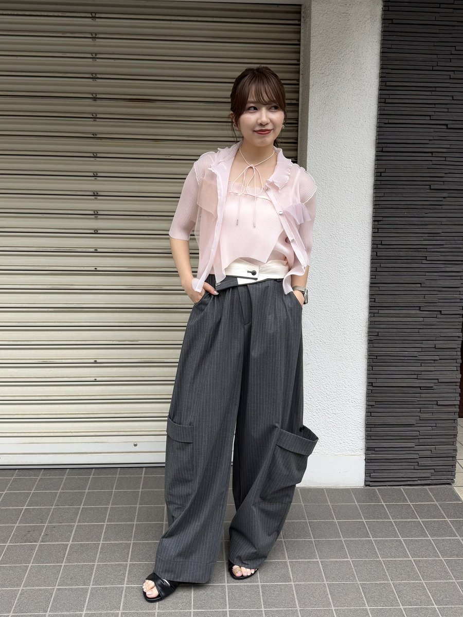 kotohayokozawa × STUDIOUS 🩷別注SHEER CAMISOLE 別注シアーラメポロ