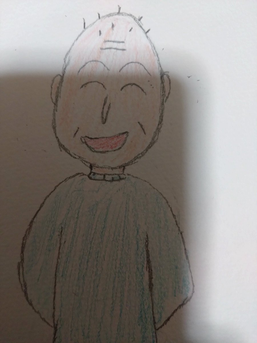 TjOktm's tweet photo. 久しぶりに描いてみた絵はなぜか友蔵さん✨
友蔵さんって、さくらももこ先生のおじいちゃんがモデルになってるらしいんだけど、リアル友蔵さんはメッチャいじわるな人だったらしいよ？ https://t.co/BO4OVrflct