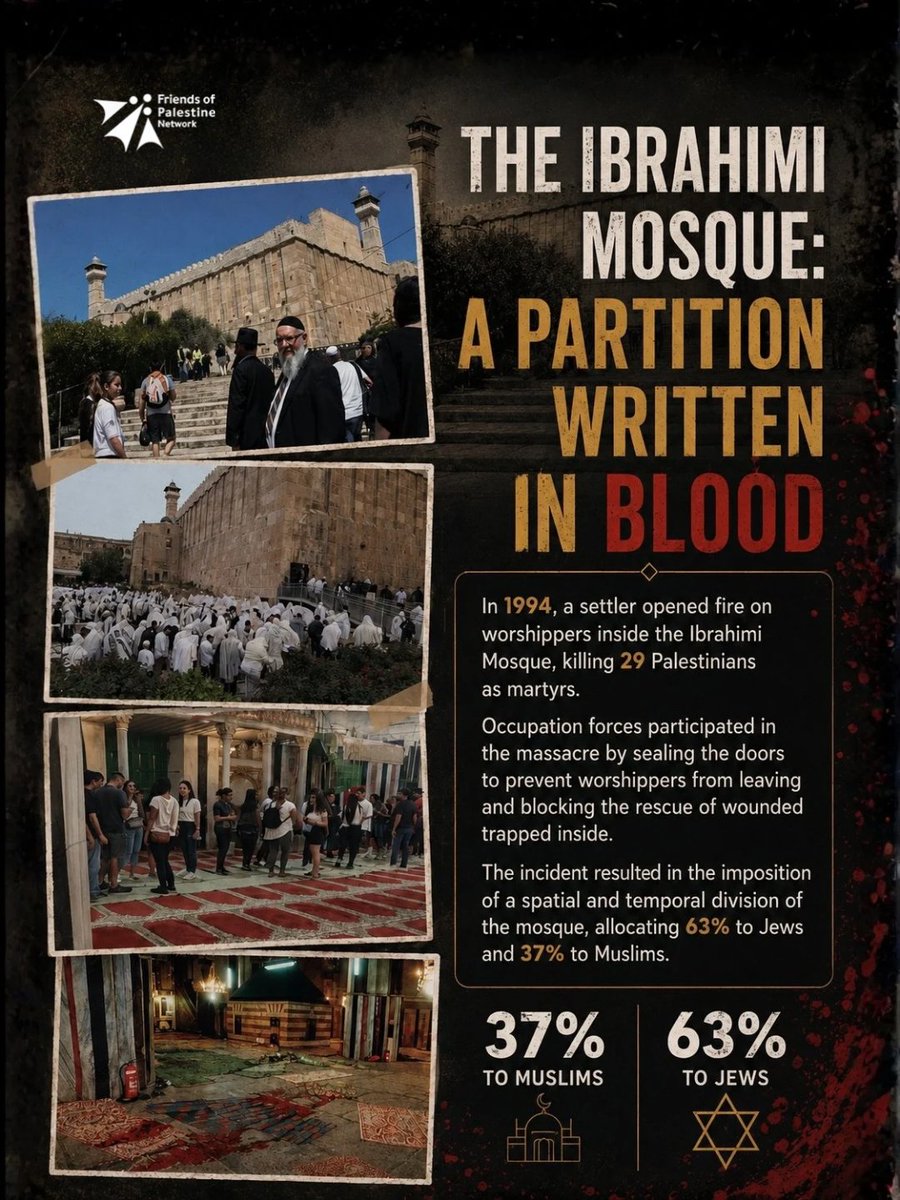 Fopnetwork_en's tweet photo. The Ibrahimi Mosque is fighting battles of sovereignty and control led by the extremist occupation minister Bezalel Smotrich, on an escalating and accelerating path. https://t.co/EwcTOb5IZ4