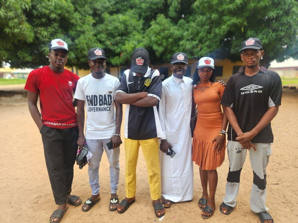 TIBmovement's tweet photo. Members of the Take It Back Movement at the Federal University of Technology, Minna (FUTMINNA), following today's voter education and registration exercise.
#GetYourPVC
#RevolutionNow
#TakeItBackMovement https://t.co/PRM3kwaaQH