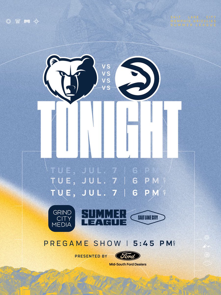 memgrizz's tweet photo. SLC Finale ☀️🏀

📺 https://t.co/5OG8md87nK
🕕 6 PM 
🆚 @ATLHawks https://t.co/EPbFQZlX5L